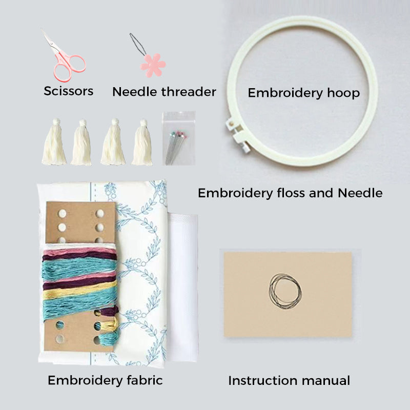 Handcrafted Embroidered Floral Placemat