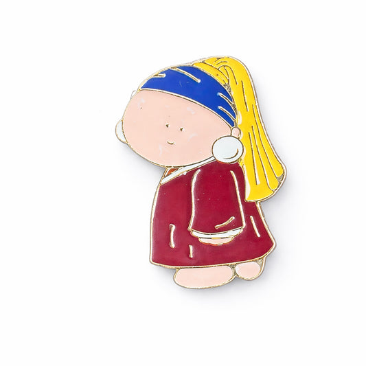 Mona Lisa Inspired Magnetic Needle Minder – Embroidery Accessory