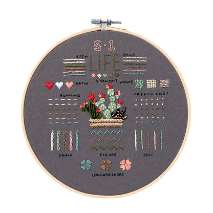 Beginner Embroidery Sampler Kit