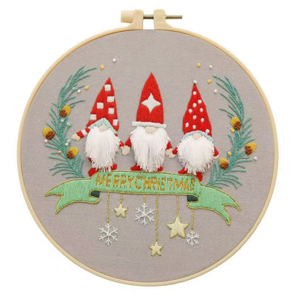 Christmas Gnome Embroidery Kit