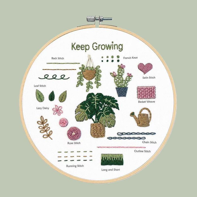 Plant Beginner Embroidery Kit