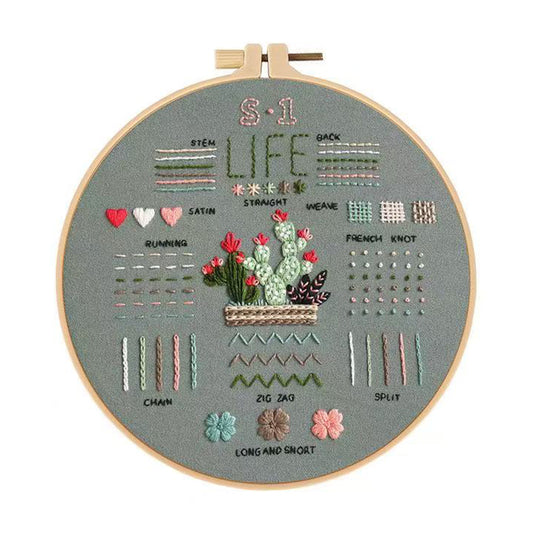 Beginner Embroidery Sampler Kit
