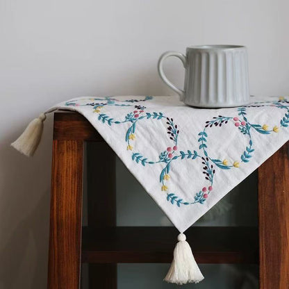 Handcrafted Embroidered Floral Placemat