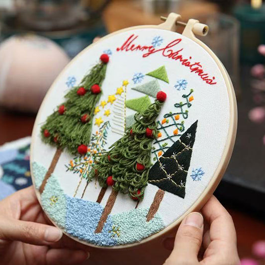 Christmas Tree Embroidery Kit