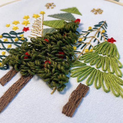 Christmas Tree Beginner Embroidery Kit
