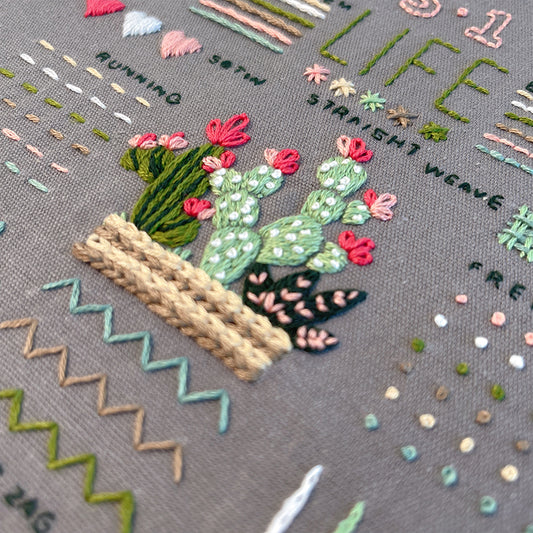 Beginner Embroidery Sampler Kit