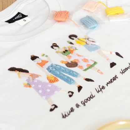 Handcrafted Embroidered Canvas Tote Bag