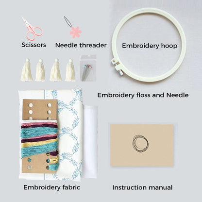 Handcrafted Embroidered Floral Placemat