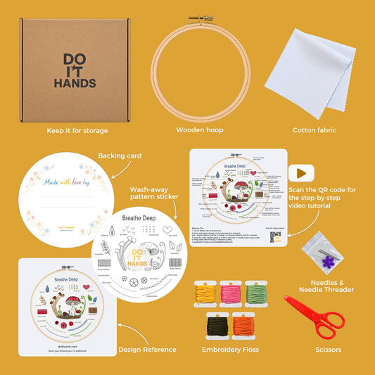 Forest Friends Beginner Embroidery Kit