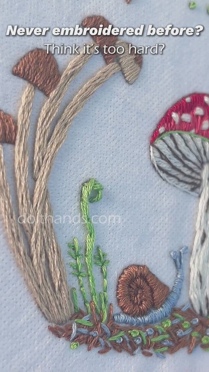 Forest Friends Beginner Embroidery Kit