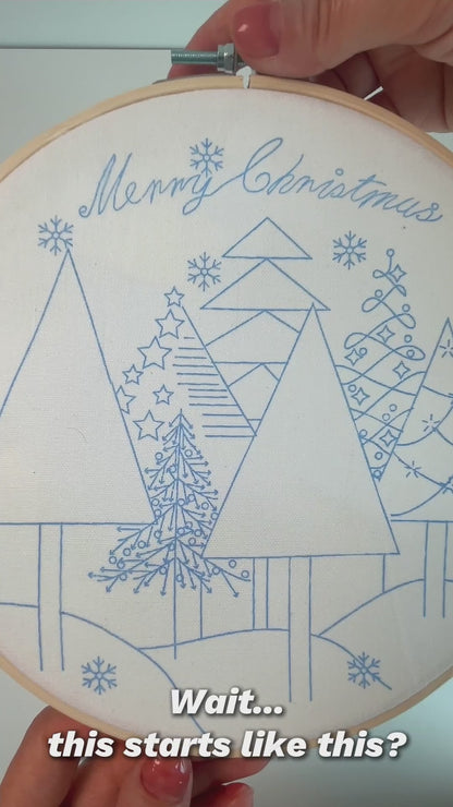 Christmas Tree Embroidery Kit