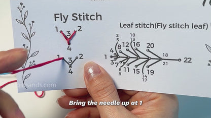 Beginner Embroidery Mini Stitch Book – Printable PDF