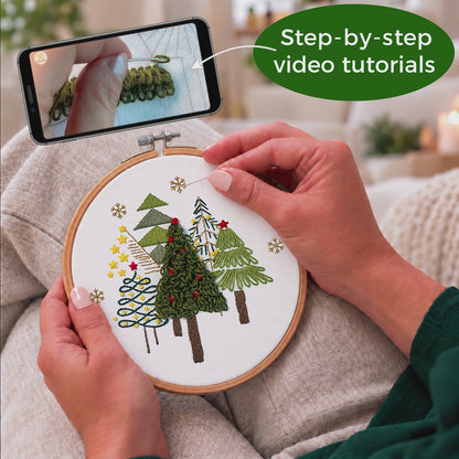 Christmas Tree Beginner Embroidery Kit